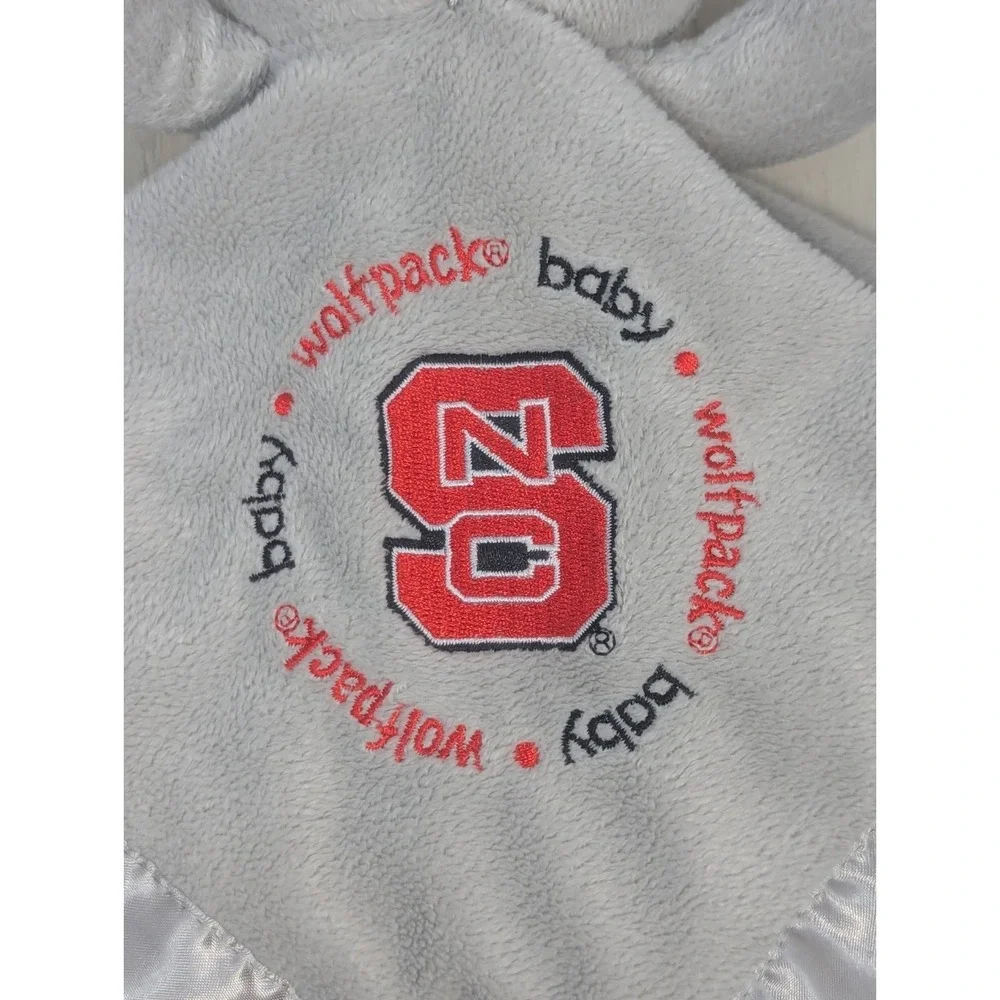 Baby Fanatics NC State Wolfpack gray teddy‎ bear lovey baby security blanket